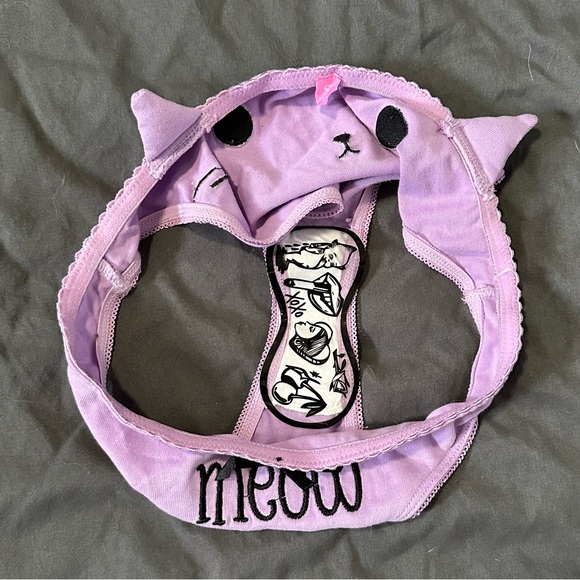 Discontinued Dolls Kill Sugar Thrillz Frisky Whiskers Bralette and Panty Set - Picture 10 of 10